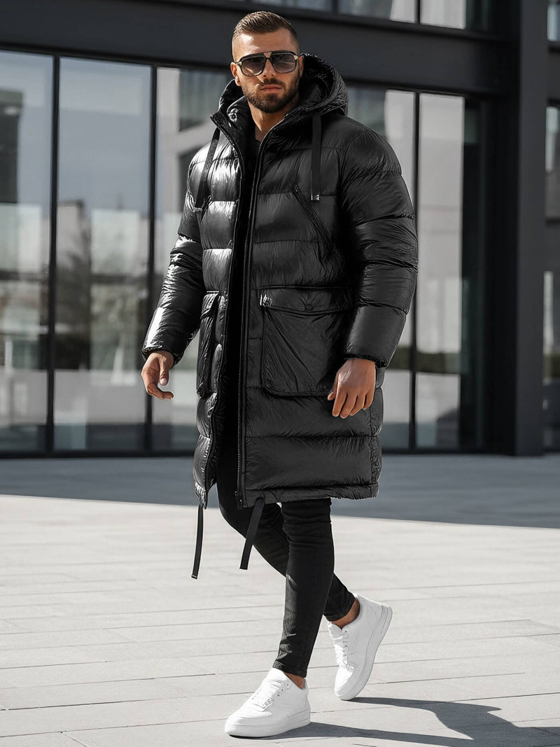 Geacă de iarnă bărbați negru OZONEE O/M3205Z