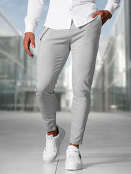 Pantaloni chino bărbaţi gri OZONEE DJ/3300Z