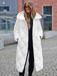 Geacă de femei alb OZONEE JS/5M3173/281Z