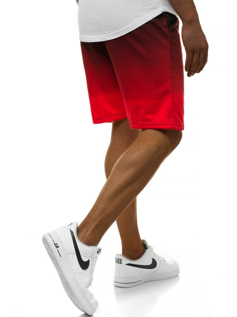 Pantaloni scurti bărbați rosii OZONEE JS/KK300123/20