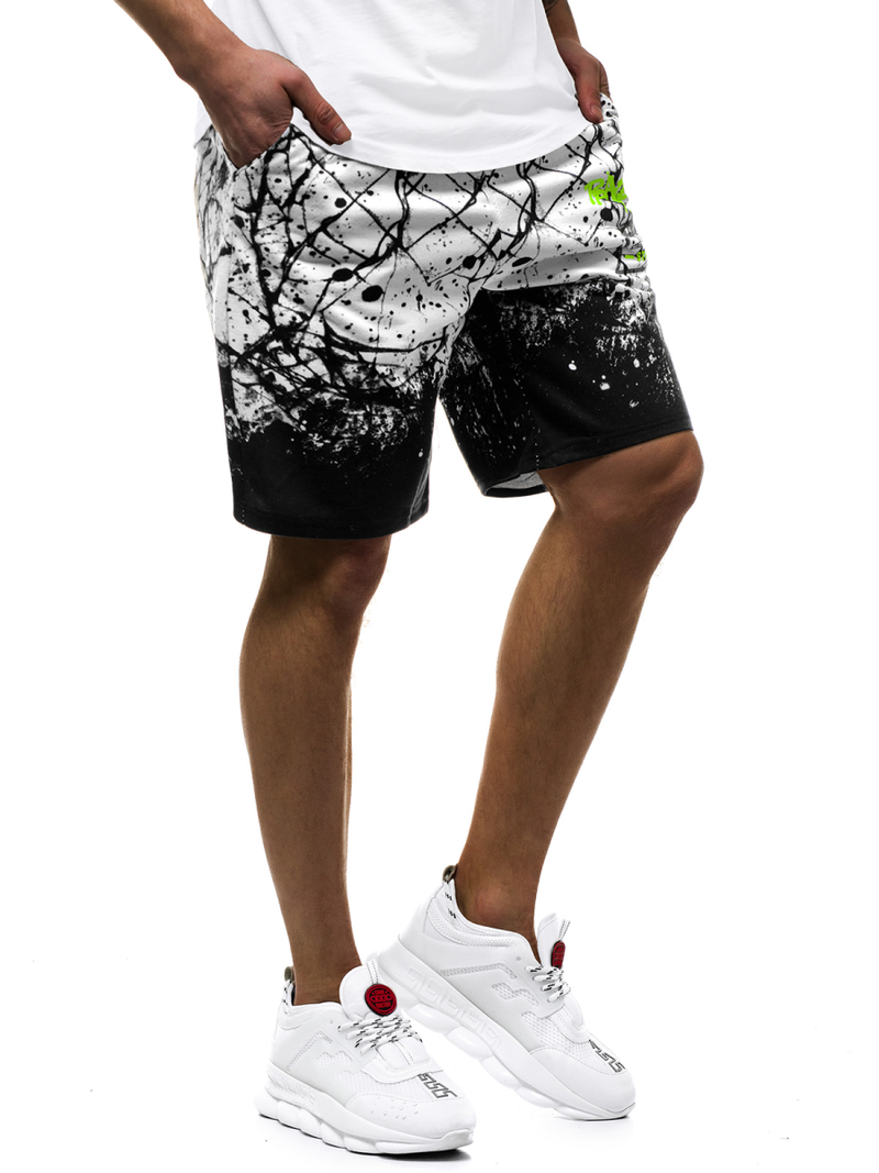 Pantaloni scurti bărbați albi OZONEE JS/KK300162