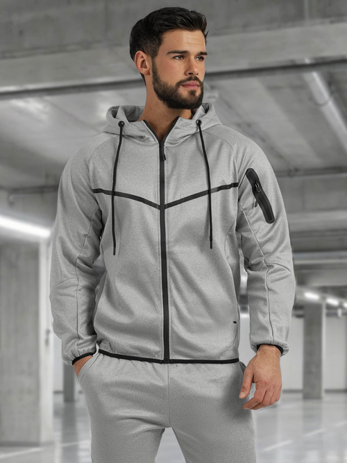 Compleu sport bărbaţi gri OZONEE JS/8C1966/2