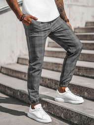 Pantaloni chino bărbaţi antracit OZONEE DJ/2290/22Z