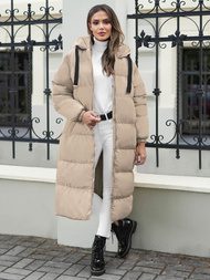 Geacă de femei bej OZONEE JS/5M3163/62Z