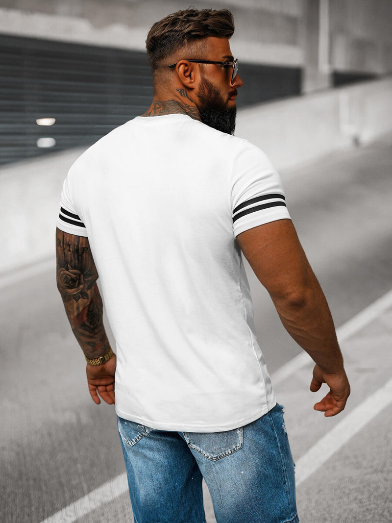 Tricou bărbați alb OZONEE O/8T1275/1