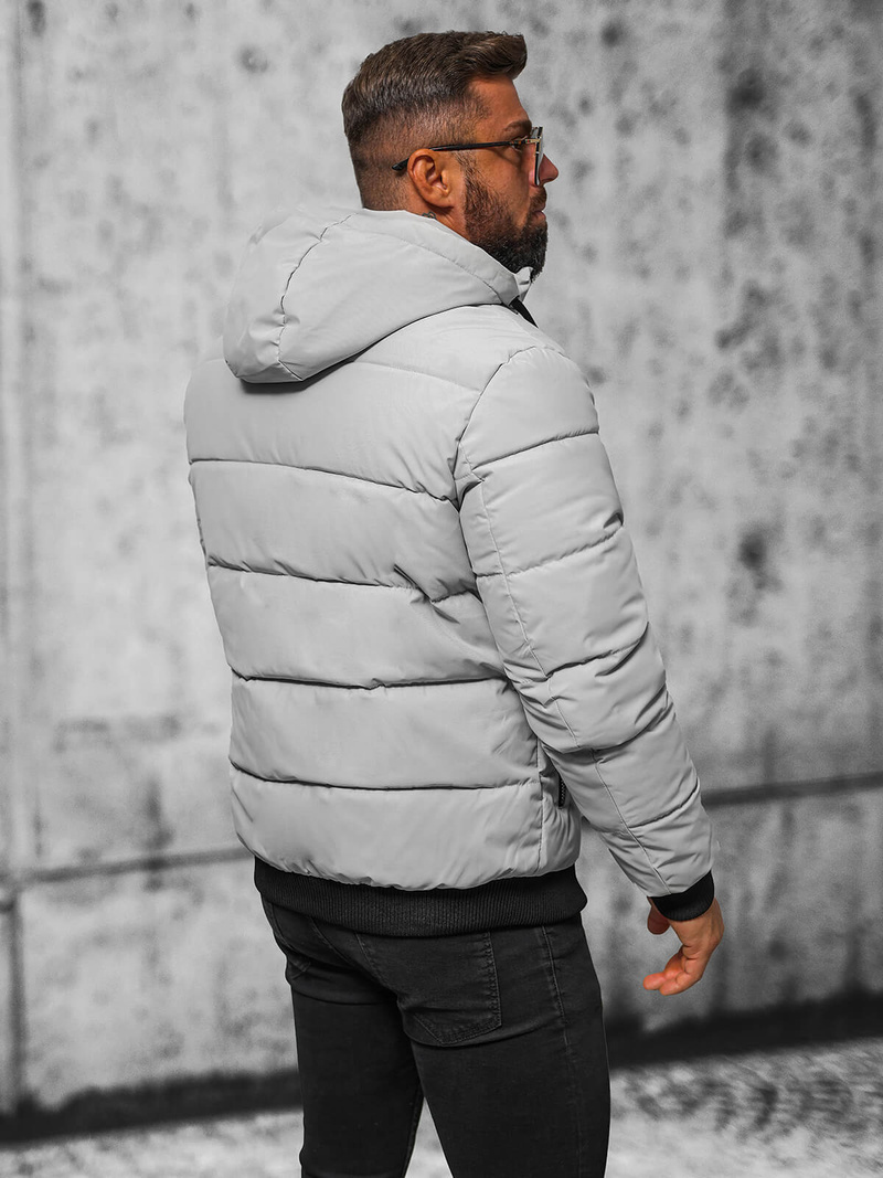 Geacă de bărbați gri OZONEE JS/31M5006