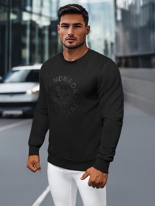 Bluză bărbați neagră OZONEE NB/MF2008Z