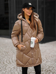 Geacă de femei camel OZONEE JS/5M3189/84Z