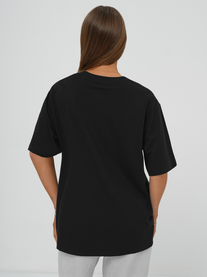 Tricou femei negri OZONEE DJ77423