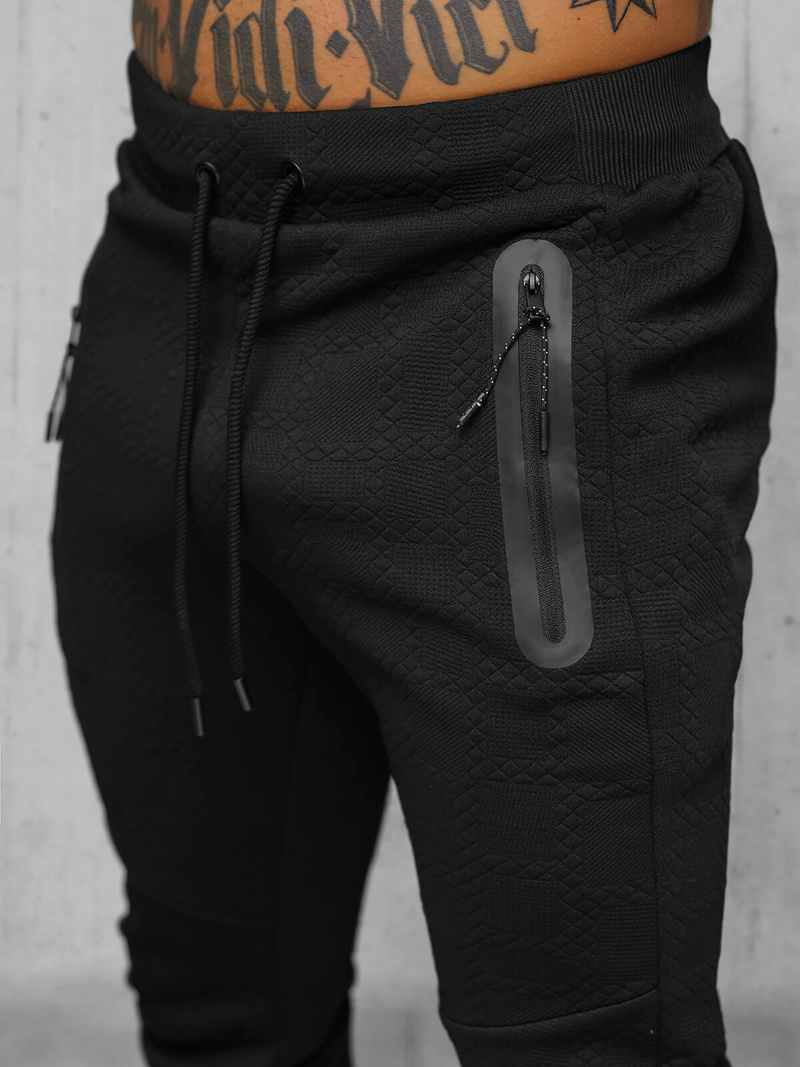 Compleu sport bărbaţi negru OZONEE O/FF3705AB