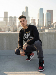 Hanorac bărbați negru OZONEE JS/8B1763/3Z