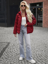 Geacă de femei burgundia OZONEE JS/16M9300/06Z