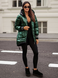 Geacă de femei verde OZONEE JS/5M3188/238Z