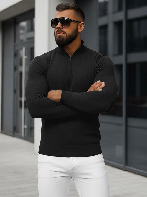 Pulover bărbați negru OZONEE NB/MM6007/4Z