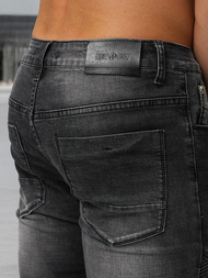 Blugi bărbaţi negri OZONEE NB/MP0142NZ