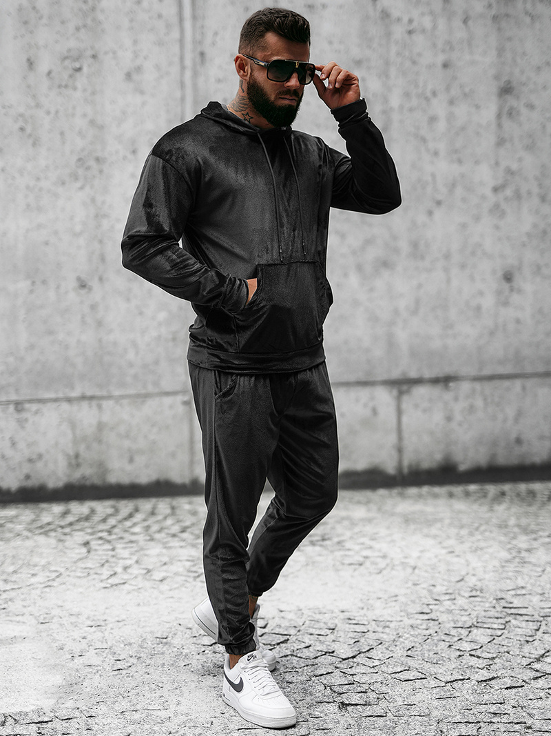 Compleu sport bărbaţi negru OZONEE O/D7517