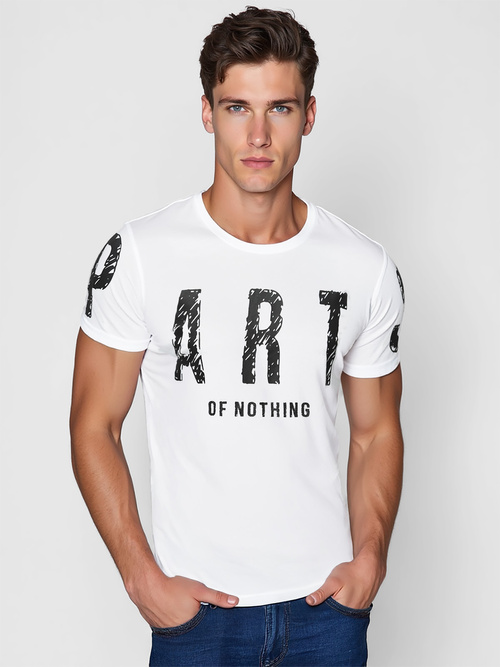 Tricou bărbați alb OZONEE O/8T1263/1Z