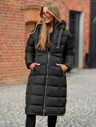 Geacă de femei neagra OZONEE JS/M736/392Z