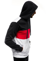 Hanorac cu glugă bărbați alb OZONEE JS/JZ11059