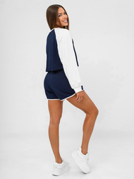 Trening dama doua piese bleumarin -alb OZONEE JS/M58631AB