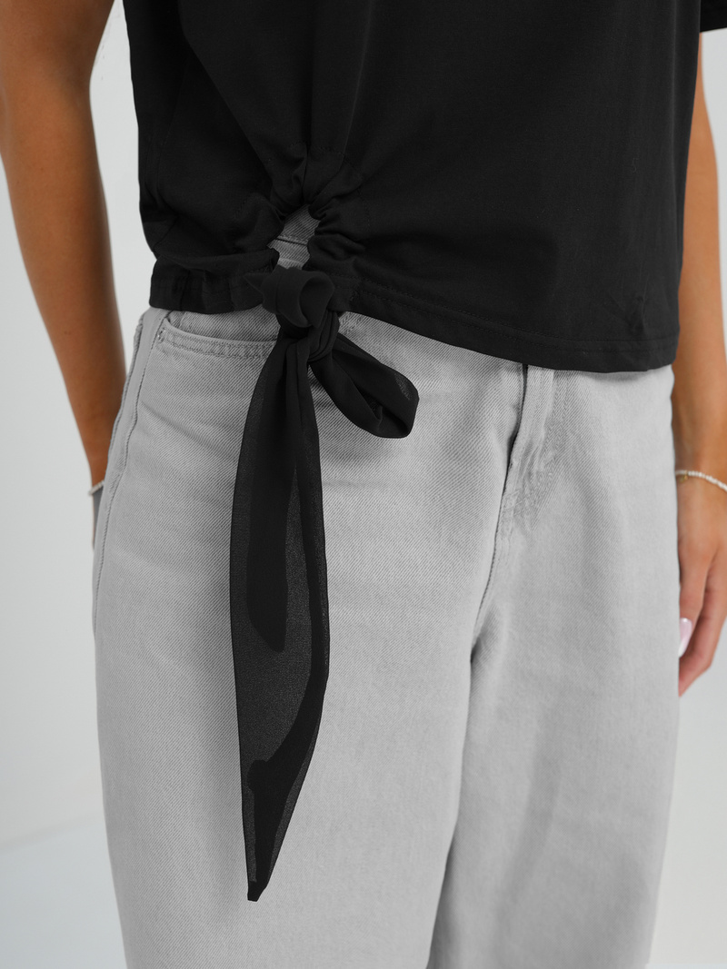 Tricou femei negri OZONEE JS/RJ77247