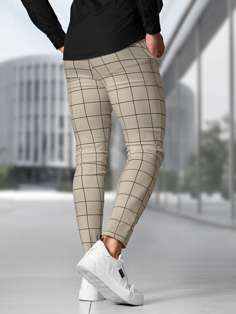 Pantaloni Chino Bărbaţi Bej OZONEE O/P4009Z