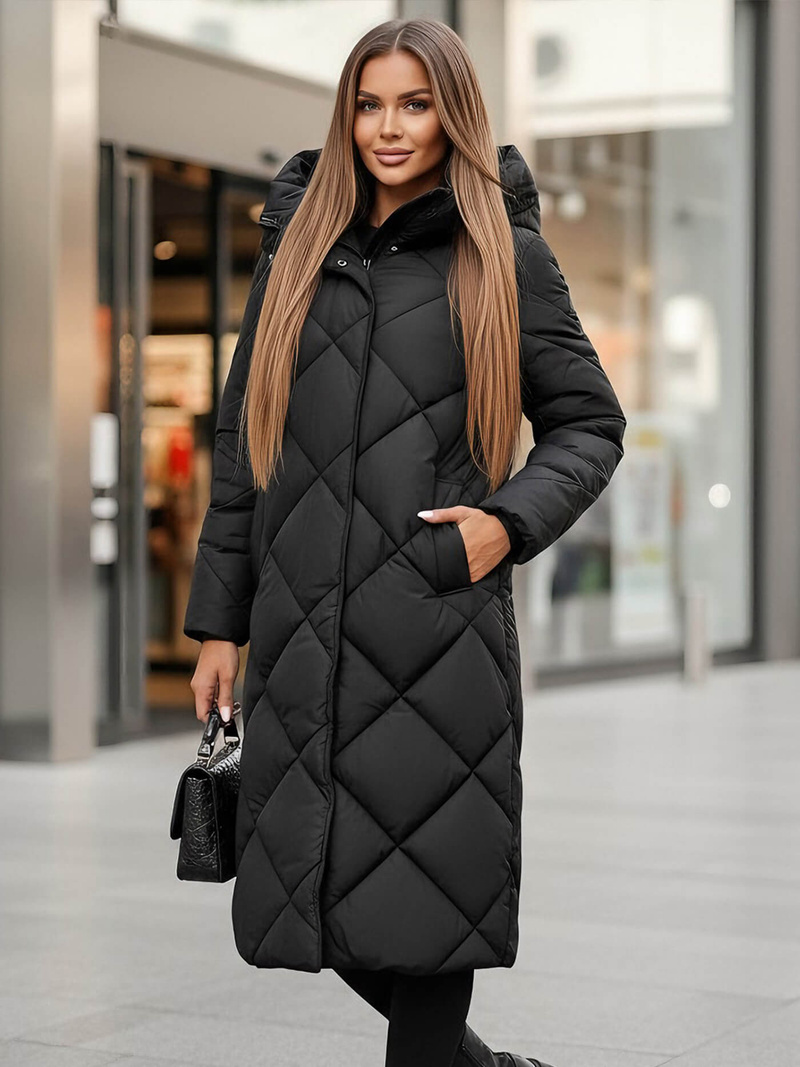 Geacă de femei neagra OZONEE JS/5M3173/392Z