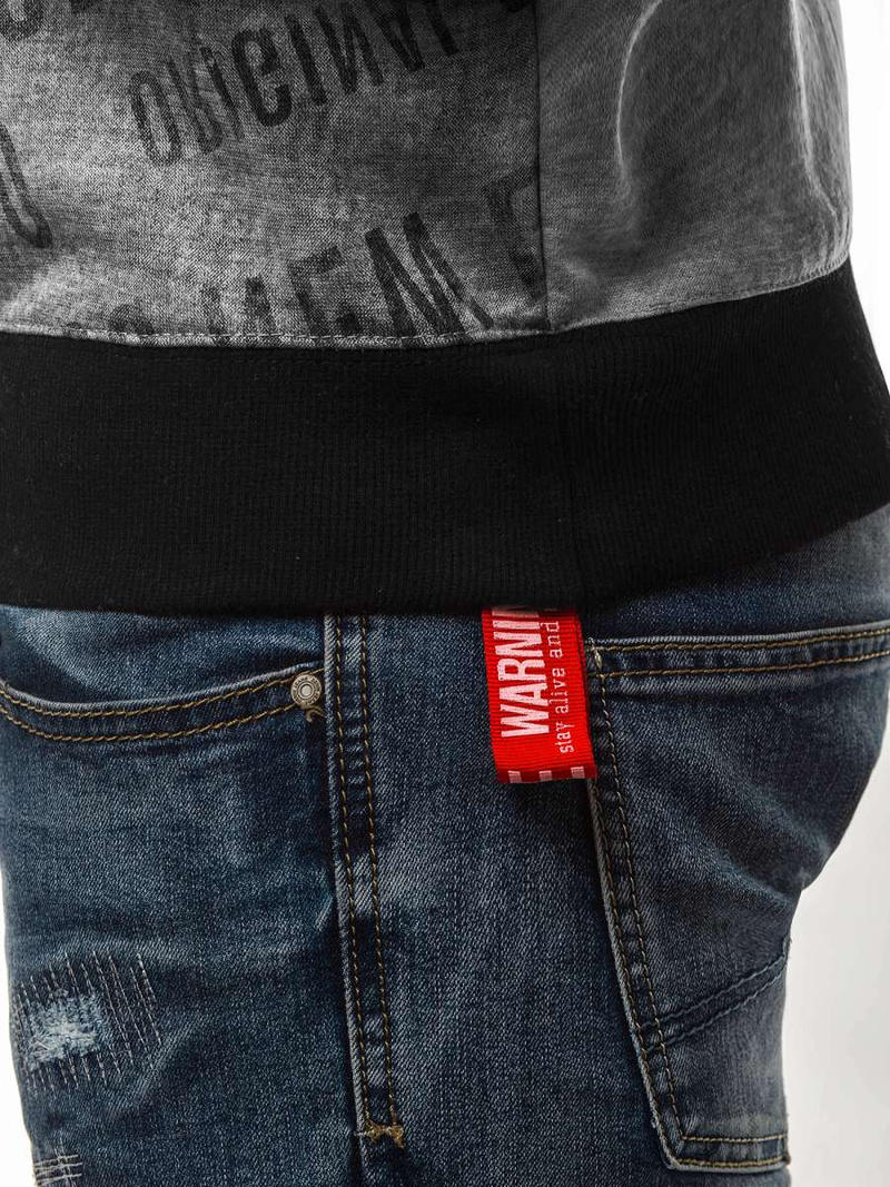 Hanorac bărbați gri OZONEE JS/DD236