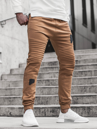 Pantaloni jogger bărbați camel OZONEE A/829