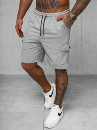 Pantaloni scurți sport bărbați gri OZONEE JS/8K218/2