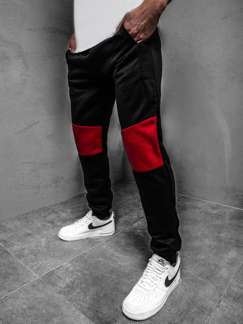 Pantaloni de trening bărbaţi negri OZONEE JS/JZ11015Z