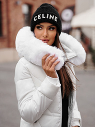 Geacă de femei alb OZONEE JS/16M9099/281