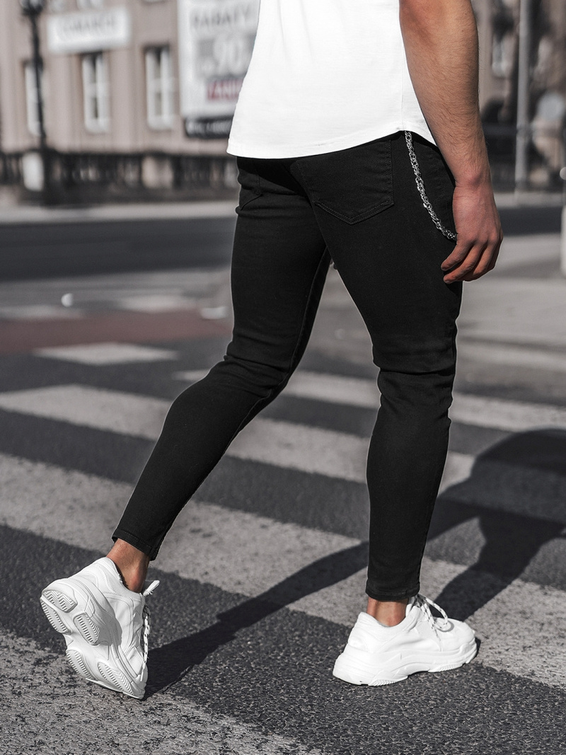 Blugi bărbaţi negri OZONEE DP/0038