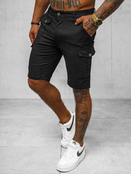 Pantaloni scurti chino bărbați negri OZONEE NB/MP0188N