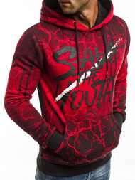 Hanorac bărbați roșie OZONEE JS/DD267Z