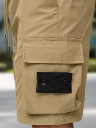 Pantaloni scurți bărbați bej OZONEE JS/27K6538/6