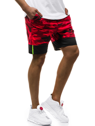 Pantaloni scurti bărbați rosii OZONEE JS/KK300158