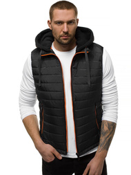 Vestă bărbați neagră OZONEE N/6102Z