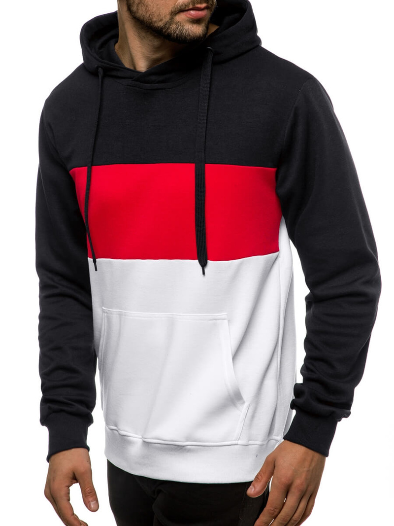 Hanorac cu glugă bărbați alb OZONEE JS/JZ11059