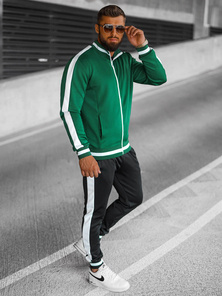 Compleu sport bărbaţi verde-neagră OZONEE JS/8C99/22BZ