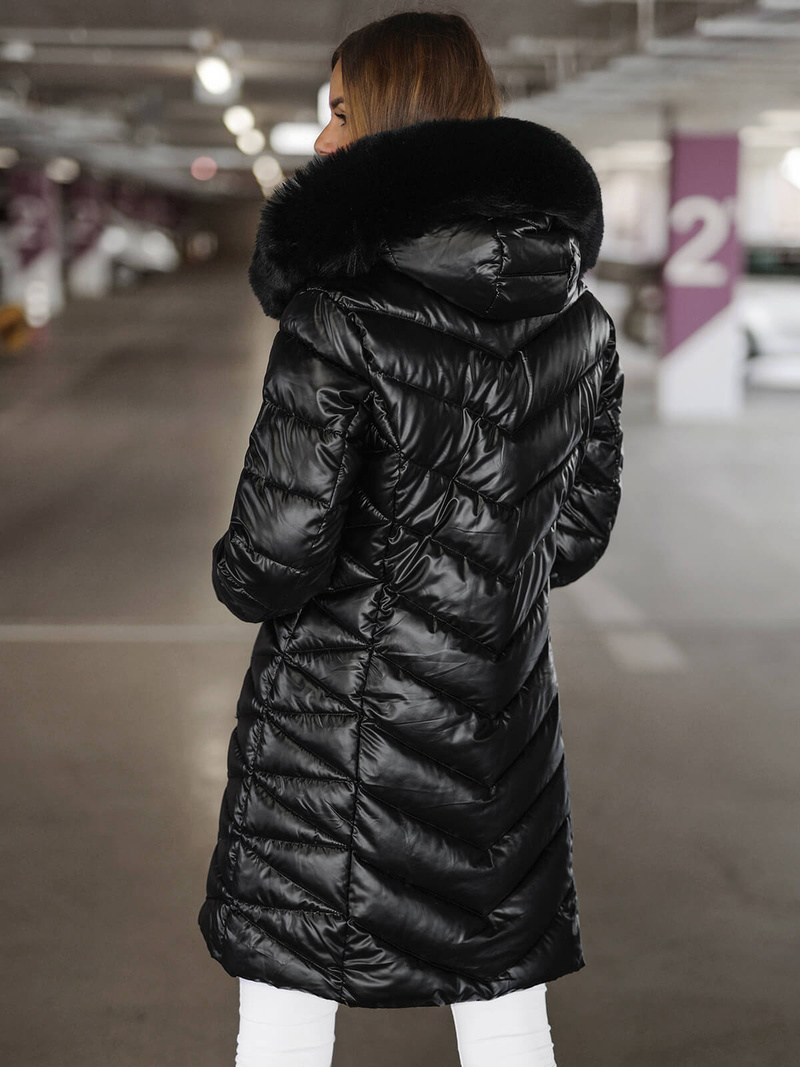 Geacă de femei neagră OZONEE JS/16M9100/392Z