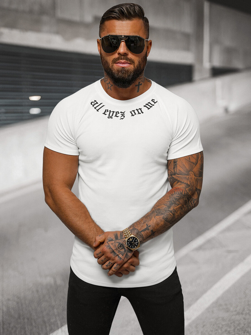 Tricou bărbați alb OZONEE O/T7256