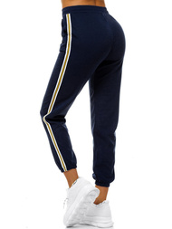 Pantaloni de training dame albastru marin OZONEE JS/1020/B4