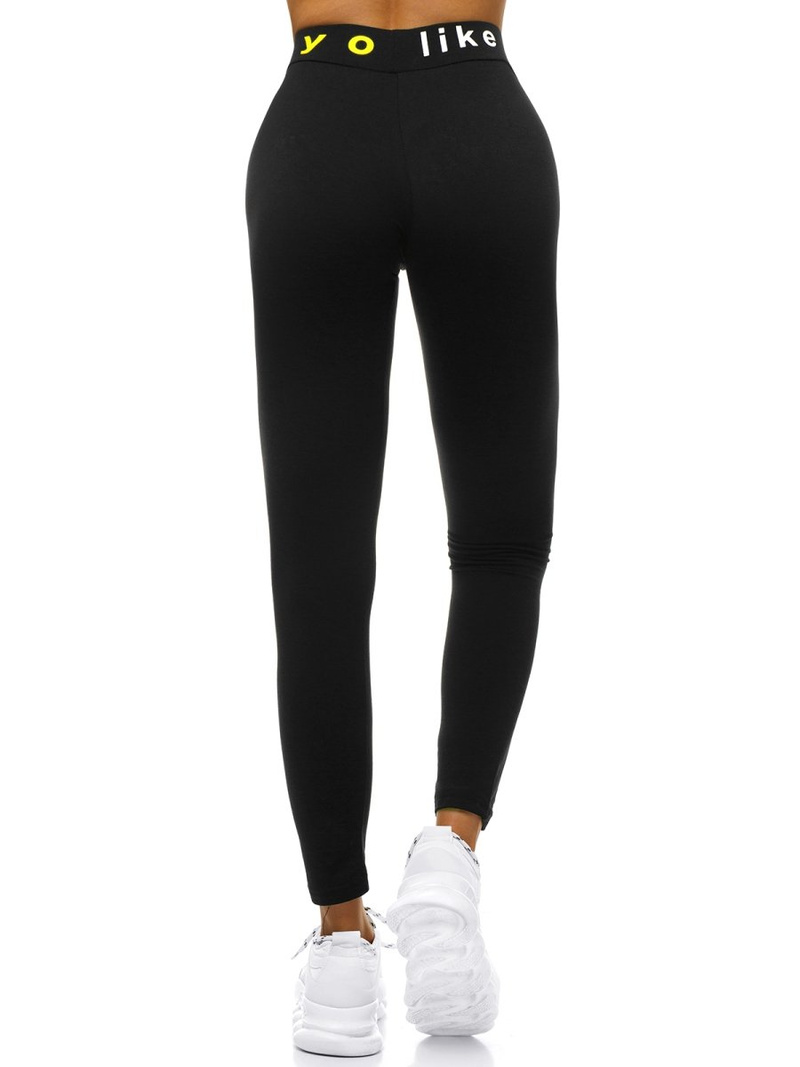 Colanţi femei negri-galben OZONEE O/82353