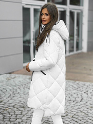 Geacă de femei alb OZONEE JS/5M3168/281Z