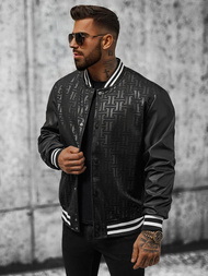 Jachetă bărbați neagră OZONEE O/3A172