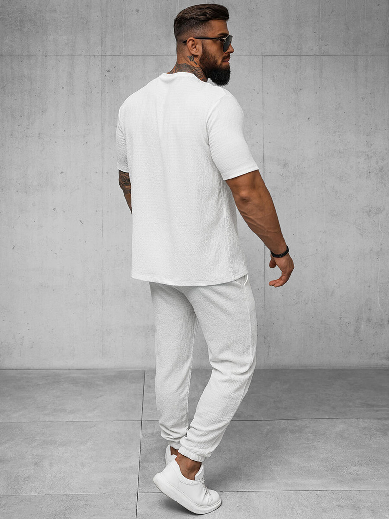 Tricou bărbați alb OZONEE O/Y960T