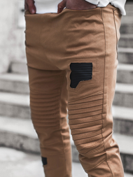 Pantaloni jogger bărbați camel OZONEE A/829