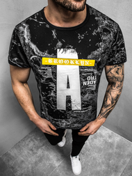 Tricou bărbați negru OZONEE JS/SS10921Z