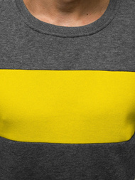 Hanorac bărbați antracit-galben OZONEE JS/2021/33